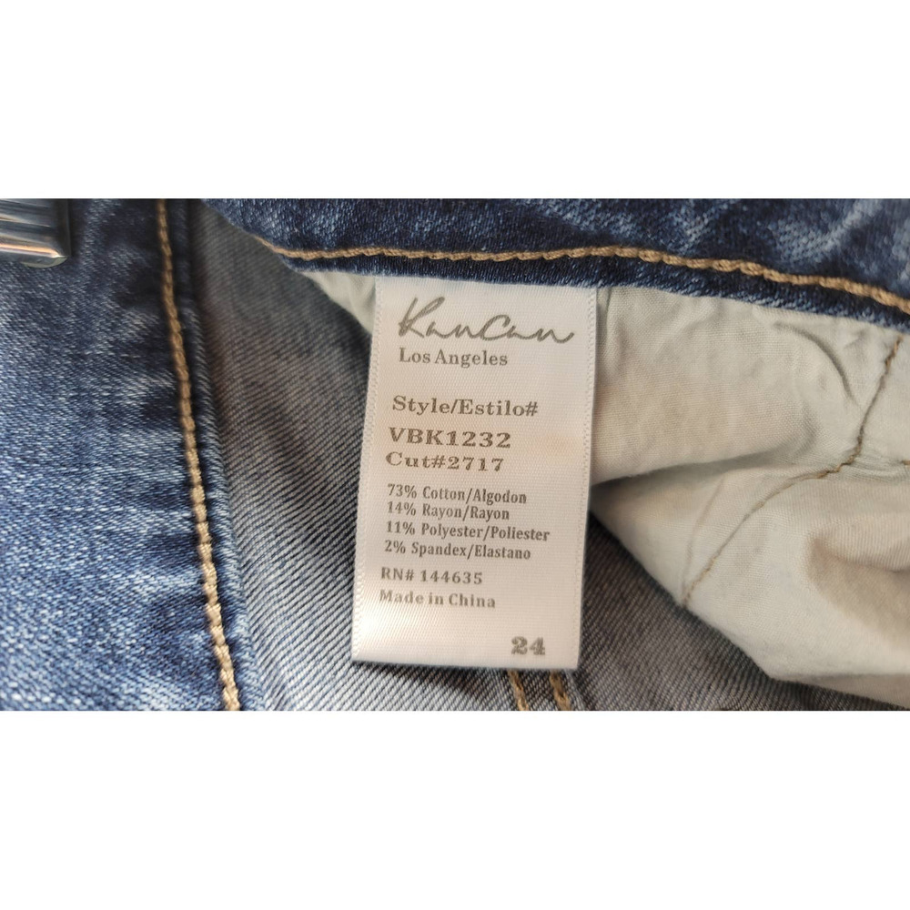 Kancan Distressed Whiskering Distroyed Skinny Jea… - image 4